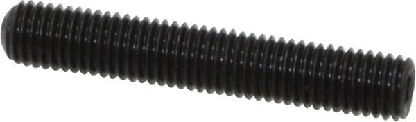 Value Collection - 1/4-28 UNF, 1-1/2" OAL, Cup Point Set Screw - Alloy Steel, 1/8" Key - Americas Industrial Supply