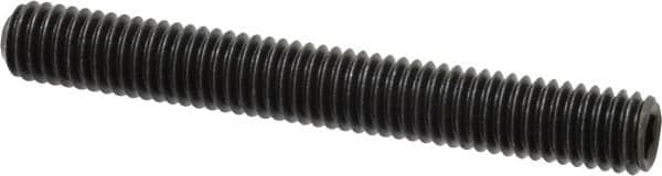 Value Collection - 3/8-16 UNC, 3" OAL, Cup Point Set Screw - Alloy Steel, 3/16" Key - Americas Industrial Supply