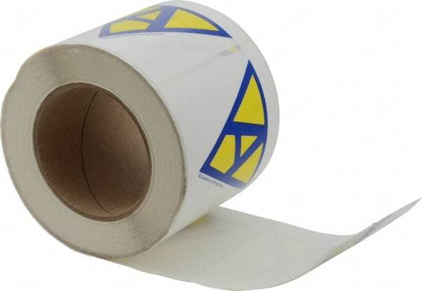 NMC - 4" Long x 4" Wide, Pressure-Sensitive Vinyl Safety Sign - Square, 0.004" Thick, Use for Hazardous Materials - Americas Industrial Supply