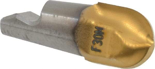 Seco - MM08 MD03 Grade F30M Carbide Ball Nose Milling Tip Insert - TiAlN/TiN Finish, 2 Flutes, 0.315" Cutting Diam, 0.322" Depth of Cut, 0.371" Extension, 0.157" Cnr Rad - Americas Industrial Supply