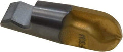 Seco - MM12 MD05 Grade F30M Carbide End Milling Tip Insert - TiAlN/TiN Finish, 2 Flutes, 0.472" Cutting Diam, 0.483" Depth of Cut, 0.556" Extension, 0.236" Cnr Rad - Americas Industrial Supply