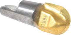 Seco - MM16 M07 Grade F30M Carbide Ball Nose Milling Tip Insert - TiAlN/TiN Finish, 2 Flutes, 5/8" Cutting Diam, 0.638" Depth of Cut, 0.724" Extension, 5/16" Cnr Rad - Americas Industrial Supply