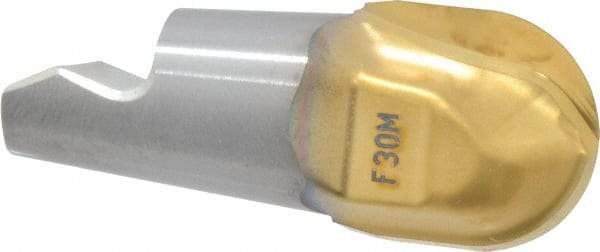 Seco - MM16 M07 Grade F30M Carbide Ball Nose Milling Tip Insert - TiAlN/TiN Finish, 2 Flutes, 0.63" Cutting Diam, 0.638" Depth of Cut, 0.724" Extension, 0.315" Cnr Rad - Americas Industrial Supply