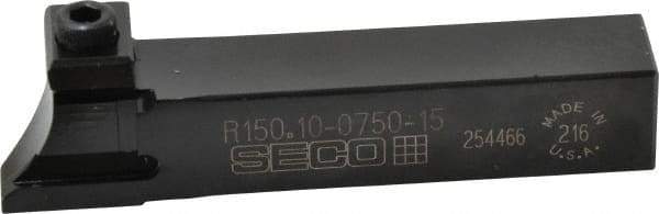 Seco - Tool Block Style 150.10, 3/4" Blade Height, 4.531" OAL, Indexable Cutoff Blade Tool Block - 3/4" Shank Height, 3/4" Shank Width - Americas Industrial Supply