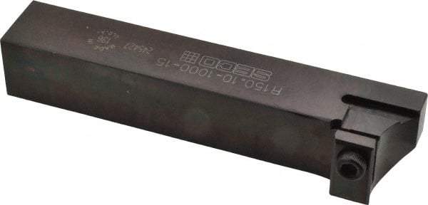 Seco - Tool Block Style 150.10, 1" Blade Height, 6.031" OAL, Indexable Cutoff Blade Tool Block - 1" Shank Height, 1" Shank Width - Americas Industrial Supply