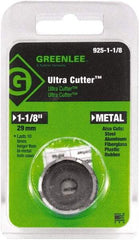 Greenlee - 1-1/8" Diam, 0.53" Cutting Depth, Hole Saw - High Speed Steel Saw, Toothed Edge - Americas Industrial Supply