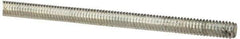 Value Collection - #8-32 UNC (Coarse), 3' Long, Low Carbon Steel Threaded Rod - Zinc-Plated Finish, Right Hand Thread - Americas Industrial Supply