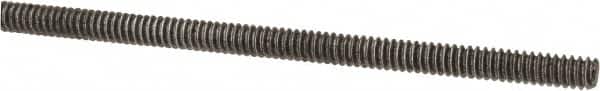 Value Collection - #6-32 UNC (Coarse), 2' Long, Low Carbon Steel Threaded Rod - Oil Finish Finish, Right Hand Thread - Americas Industrial Supply