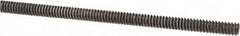 Value Collection - #6-32 UNC (Coarse), 2' Long, Low Carbon Steel Threaded Rod - Oil Finish Finish, Right Hand Thread - Americas Industrial Supply