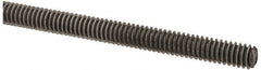 Value Collection - #8-32 UNC (Coarse), 2' Long, Low Carbon Steel Threaded Rod - Oil Finish Finish, Right Hand Thread - Americas Industrial Supply