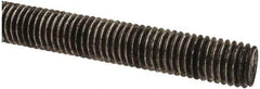 Made in USA - 1/2-13 UNC (Coarse), 2' Long, Low Carbon Steel Threaded Rod - Oil Finish Finish, Right Hand Thread - Americas Industrial Supply