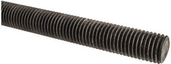 Made in USA - 3/4-10 UNC (Coarse), 2' Long, Low Carbon Steel Threaded Rod - Oil Finish Finish, Right Hand Thread - Americas Industrial Supply