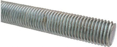 Made in USA - 1-8 UNC (Coarse), 2' Long, Low Carbon Steel Threaded Rod - Oil Finish Finish, Right Hand Thread - Americas Industrial Supply