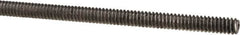 Made in USA - #4-40 UNC (Coarse), 3' Long, Low Carbon Steel Threaded Rod - Oil Finish Finish, Right Hand Thread - Americas Industrial Supply