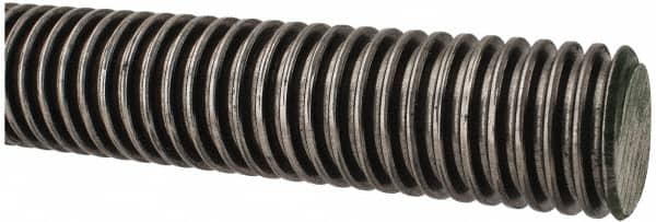 Keystone Threaded Products - 1-1/4-5 Acme, 3' Long, Alloy Steel General Purpose Acme Threaded Rod - Oil Finish Finish, Right Hand Thread, 2G Fit - Americas Industrial Supply
