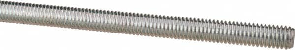Value Collection - M6x1 UNC (Coarse), 1m Long, Steel Metric Threaded Rod - Zinc-Plated Finish, Right Hand Thread - Americas Industrial Supply