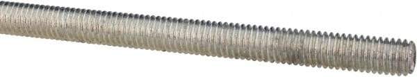 Value Collection - M8x1.25 UNC (Coarse), 1m Long, Steel Metric Threaded Rod - Zinc-Plated Finish, Right Hand Thread - Americas Industrial Supply