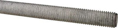 Value Collection - M16x2 UNC (Coarse), 1m Long, Steel Metric Threaded Rod - Zinc-Plated Finish, Right Hand Thread - Americas Industrial Supply