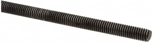 Value Collection - M6x1 UNC (Coarse), 1m Long, Steel Metric Threaded Rod - Oil Finish Finish, Right Hand Thread - Americas Industrial Supply