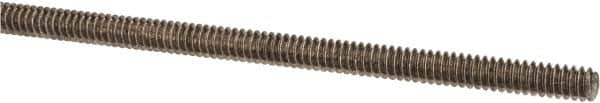 Made in USA - #6-32 UNC (Coarse), 3' Long, Stainless Steel Threaded Rod - Right Hand Thread - Americas Industrial Supply