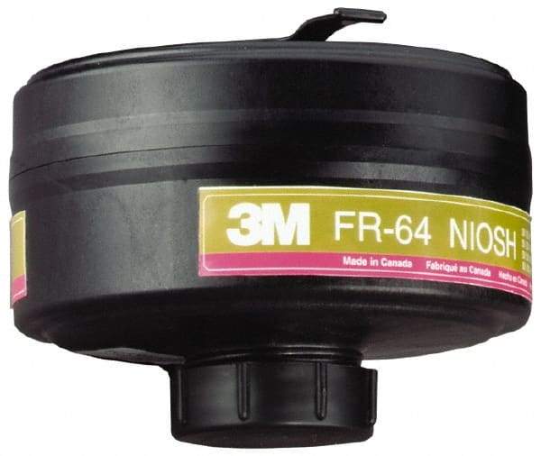 3M - Olive and Magenta P100 Cartridge - Series FR-64, Protects Against Multi Gas - Americas Industrial Supply