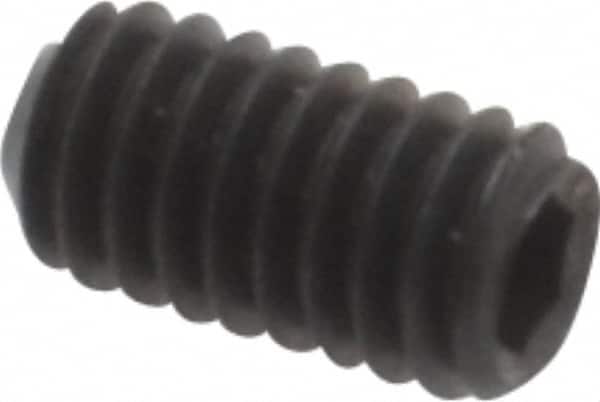 Value Collection - #3-56 UNF, 3/16" OAL, Cup Point Set Screw - Grade ASTM F912 Alloy Steel, 0.05" Key - Americas Industrial Supply