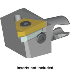 Kennametal - Insert Style LT 16ER, 20mm Head Length, Right Hand Cut, External Modular Threading Cutting Unit Head - System Size KM12, 8mm Center to Cutting Edge, Series LT Threading - Americas Industrial Supply