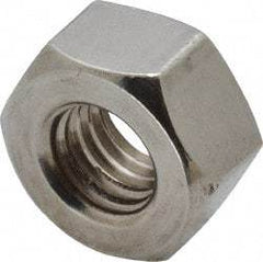 Value Collection - 1/2-13 UNC Stainless Steel Right Hand Heavy Hex Nut - 7/8" Across Flats, 31/64" High, Uncoated - Americas Industrial Supply