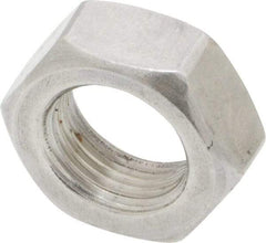 Value Collection - 5/8-18 UNF Stainless Steel Right Hand Hex Jam Nut - 15/16" Across Flats, 3/8" High, Uncoated - Americas Industrial Supply