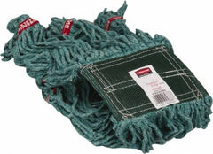 Rubbermaid - 5" Green Head Band, Medium Blended Fiber Loop End Mop Head - 4 Ply, Use for General Purpose - Americas Industrial Supply