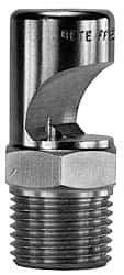 Bete Fog Nozzle - 3/4" Pipe, 145° Spray Angle, Grade 303 Stainless Steel, Extra Wide Fan Nozzle - Male Connection, 75.9 Gal per min at 100 psi, 1/2" Orifice Diam - Americas Industrial Supply