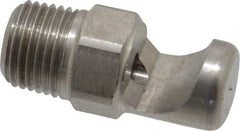 Bete Fog Nozzle - 1/8" Pipe, 145° Spray Angle, Grade 303 Stainless Steel, Extra Wide Fan Nozzle - Male Connection, 4.74 Gal per min at 100 psi, 0.129" Orifice Diam - Americas Industrial Supply