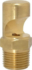 Bete Fog Nozzle - 1/2" Pipe, 145° Spray Angle, Brass, Extra Wide Fan Nozzle - Male Connection, 16.6 Gal per min at 100 psi, 1/4" Orifice Diam - Americas Industrial Supply