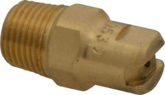 Bete Fog Nozzle - 1/8" Pipe, 30° Spray Angle, Brass, Standard Fan Nozzle - Male Connection, 0.79 Gal per min at 100 psi, 0.057" Orifice Diam - Americas Industrial Supply
