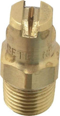 Bete Fog Nozzle - 1/8" Pipe, 90° Spray Angle, Brass, Standard Fan Nozzle - Male Connection, 0.79 Gal per min at 100 psi, 0.057" Orifice Diam - Americas Industrial Supply