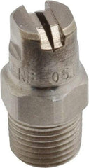 Bete Fog Nozzle - 1/8" Pipe, 120° Spray Angle, Grade 303 Stainless Steel, Standard Fan Nozzle - Male Connection, 0.79 Gal per min at 100 psi, 0.057" Orifice Diam - Americas Industrial Supply