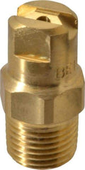 Bete Fog Nozzle - 1/8" Pipe, 30° Spray Angle, Brass, Standard Fan Nozzle - Male Connection, 1.26 Gal per min at 100 psi, 0.072" Orifice Diam - Americas Industrial Supply