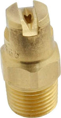 Bete Fog Nozzle - 1/8" Pipe, 65° Spray Angle, Brass, Standard Fan Nozzle - Male Connection, 1.26 Gal per min at 100 psi, 0.072" Orifice Diam - Americas Industrial Supply