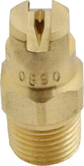 Bete Fog Nozzle - 1/8" Pipe, 90° Spray Angle, Brass, Standard Fan Nozzle - Male Connection, 1.26 Gal per min at 100 psi, 0.072" Orifice Diam - Americas Industrial Supply