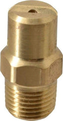 Bete Fog Nozzle - 1/8" Pipe, 30° Spray Angle, Brass, Standard Fan Nozzle - Male Connection, 1.58 Gal per min at 100 psi, 0.08" Orifice Diam - Americas Industrial Supply