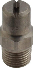Bete Fog Nozzle - 1/8" Pipe, 65° Spray Angle, Grade 303 Stainless Steel, Standard Fan Nozzle - Male Connection, 1.58 Gal per min at 100 psi, 0.08" Orifice Diam - Americas Industrial Supply