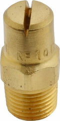 Bete Fog Nozzle - 1/8" Pipe, 120° Spray Angle, Brass, Standard Fan Nozzle - Male Connection, 1.58 Gal per min at 100 psi, 0.08" Orifice Diam - Americas Industrial Supply