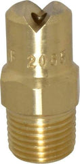 Bete Fog Nozzle - 1/8" Pipe, 65° Spray Angle, Brass, Standard Fan Nozzle - Male Connection, 3.16 Gal per min at 100 psi, 0.109" Orifice Diam - Americas Industrial Supply