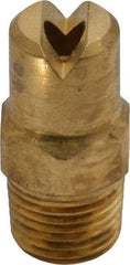 Bete Fog Nozzle - 1/8" Pipe, 30° Spray Angle, Brass, Standard Fan Nozzle - Male Connection, 6.32 Gal per min at 100 psi, 5/32" Orifice Diam - Americas Industrial Supply