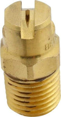 Bete Fog Nozzle - 1/4" Pipe, 90° Spray Angle, Brass, Standard Fan Nozzle - Male Connection, 0.79 Gal per min at 100 psi, 0.057" Orifice Diam - Americas Industrial Supply