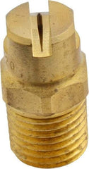 Bete Fog Nozzle - 1/4" Pipe, 120° Spray Angle, Brass, Standard Fan Nozzle - Male Connection, 0.79 Gal per min at 100 psi, 0.057" Orifice Diam - Americas Industrial Supply