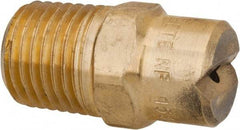 Bete Fog Nozzle - 1/4" Pipe, 30° Spray Angle, Brass, Standard Fan Nozzle - Male Connection, 2.37 Gal per min at 100 psi, 3/32" Orifice Diam - Americas Industrial Supply