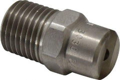 Bete Fog Nozzle - 1/4" Pipe, 30° Spray Angle, Grade 303 Stainless Steel, Standard Fan Nozzle - Male Connection, 4.74 Gal per min at 100 psi, 0.141" Orifice Diam - Americas Industrial Supply