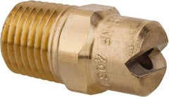 Bete Fog Nozzle - 1/4" Pipe, 30° Spray Angle, Brass, Standard Fan Nozzle - Male Connection, 6.32 Gal per min at 100 psi, 5/32" Orifice Diam - Americas Industrial Supply