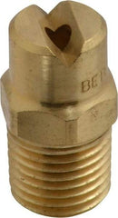 Bete Fog Nozzle - 1/4" Pipe, 65° Spray Angle, Brass, Standard Fan Nozzle - Male Connection, 6.32 Gal per min at 100 psi, 5/32" Orifice Diam - Americas Industrial Supply